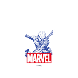 iPhone 16 犀牛盾AirX聯名設計款防摔背蓋手機殼 迪士尼-漫威 Marvel - 蜘蛛人-漫威Logo版