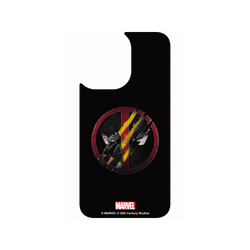 iPhone 16 犀牛盾AirX聯名設計款防摔背蓋手機殼 迪士尼-漫威 Marvel - 死侍與金鋼狼-Logo
