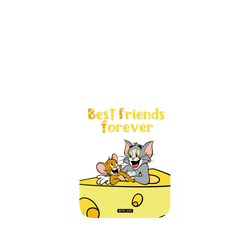 iPhone 16 犀牛盾AirX聯名設計款防摔背蓋手機殼 湯姆貓與傑利鼠 Tom and Jerry - Best friends