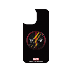iPhone 16 Plus 犀牛盾AirX聯名設計款防摔背蓋手機殼 迪士尼-漫威 Marvel - 死侍與金鋼狼-Logo