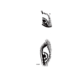 iPhone 16 Pro 犀牛盾AirX聯名設計款防摔背蓋手機殼 伊藤潤二 Junji Ito - 富江的眼神