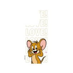 iPhone 16 Pro Max 犀牛盾AirX聯名設計款防摔背蓋手機殼 湯姆貓與傑利鼠 Tom and Jerry - 傑利鼠愛心