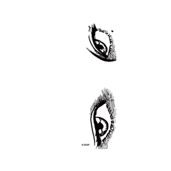 iPhone 17e 犀牛盾AirX聯名設計款防摔背蓋手機殼 伊藤潤二 Junji Ito - 富江的眼神