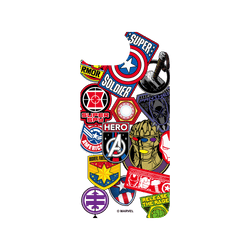 iPhone 17e 犀牛盾AirX聯名設計款防摔背蓋手機殼 迪士尼-漫威 Marvel - 漫威英雄-貼紙系列