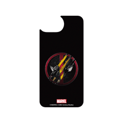 iPhone 16e 犀牛盾AirX聯名設計款防摔背蓋手機殼 迪士尼-漫威 Marvel - 死侍與金鋼狼-Logo