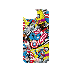 iPhone 17e 犀牛盾AirX聯名設計款防摔背蓋手機殼 迪士尼-漫威 Marvel - 美國隊長-漫畫風格