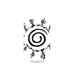 iPhone 17e 犀牛盾AirX聯名設計款防摔背蓋手機殼 火影忍者 Naruto - LOGO系列-八卦封印