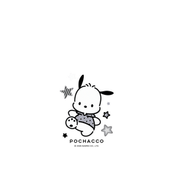 iPhone 17e AirX  帕恰狗 POCHACCO 簡約黑灰白