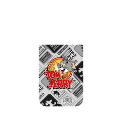 iPhone 17 Pro 犀牛盾AirX聯名設計款防摔背蓋手機殼 湯姆貓與傑利鼠 Tom and Jerry - 貼紙系列 - 復古LOGO