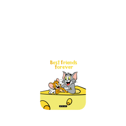 iPhone 17 Pro 犀牛盾AirX聯名設計款防摔背蓋手機殼 湯姆貓與傑利鼠 Tom and Jerry - Best friends