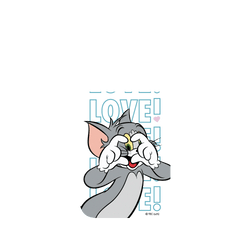 iPhone 17 Pro 犀牛盾AirX聯名設計款防摔背蓋手機殼 湯姆貓與傑利鼠 Tom and Jerry - 湯姆貓愛心