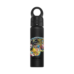 磁吸水壺 AquaStand 不鏽鋼 700cc - 附吸管  巴斯奇亞 Jean-Michel Basquiat 骷顱頭