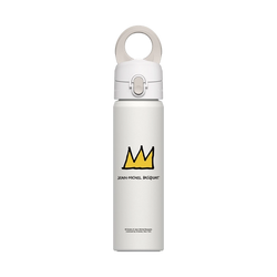磁吸水壺 AquaStand 不鏽鋼 700cc - 附吸管  巴斯奇亞 Jean-Michel Basquiat 皇冠