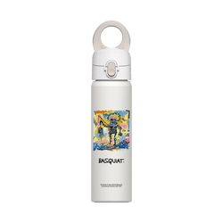 磁吸水壺 AquaStand 不鏽鋼 700cc - 附吸管  巴斯奇亞 Jean-Michel Basquiat 釣魚