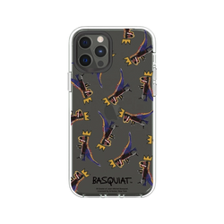 iPhone 12 / 12 Pro Clear  巴斯奇亞 Jean-Michel Basquiat 小恐龍-拼貼款