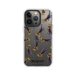 iPhone 13 Pro Clear  巴斯奇亞 Jean-Michel Basquiat 小恐龍-拼貼款