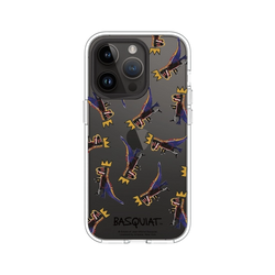 iPhone 14 Pro Clear  巴斯奇亞 Jean-Michel Basquiat 小恐龍-拼貼款