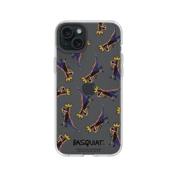 iPhone 15 Plus Clear  巴斯奇亞 Jean-Michel Basquiat 小恐龍-拼貼款