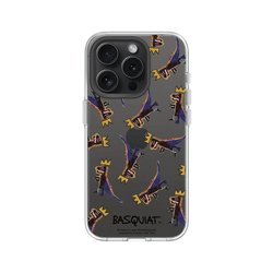 iPhone 15 Pro Clear  巴斯奇亞 Jean-Michel Basquiat 小恐龍-拼貼款