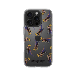 iPhone 16 Pro Clear  巴斯奇亞 Jean-Michel Basquiat 小恐龍-拼貼款