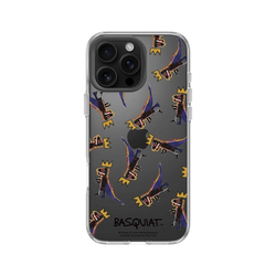 iPhone 16 Pro Max Clear  巴斯奇亞 Jean-Michel Basquiat 小恐龍-拼貼款