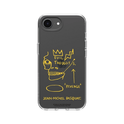iPhone 16e Clear  巴斯奇亞 Jean-Michel Basquiat 邪惡思想