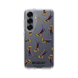 Galaxy S25 Clear  巴斯奇亞 Jean-Michel Basquiat 小恐龍-拼貼款