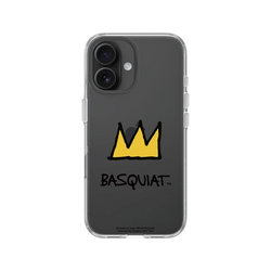 iPhone 16 Clear Case（相機按鈕）  巴斯奇亞 Jean-Michel Basquiat 皇冠