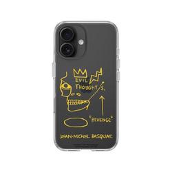 iPhone 16 Clear Case（相機按鈕）  巴斯奇亞 Jean-Michel Basquiat 邪惡思想