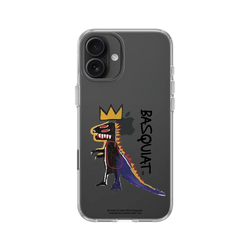 iPhone 16 Plus Clear Case（相機按鈕）  巴斯奇亞 Jean-Michel Basquiat 小恐龍