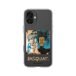 iPhone 16 Plus Clear Case（相機按鈕）  巴斯奇亞 Jean-Michel Basquiat 巴斯奇亞與安迪沃荷