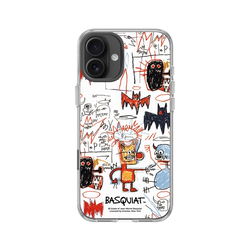 iPhone 16 Plus Clear Case（相機按鈕）  巴斯奇亞 Jean-Michel Basquiat 蝙蝠俠