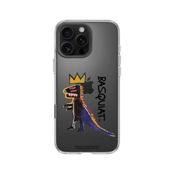 iPhone 16 Pro Max Clear Case（相機按鈕）  巴斯奇亞 Jean-Michel Basquiat 小恐龍