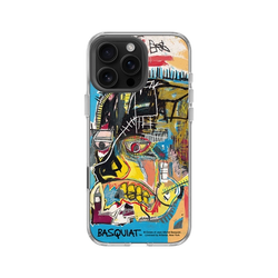 iPhone 16 Pro Max Clear Case（相機按鈕）  巴斯奇亞 Jean-Michel Basquiat 骷顱頭