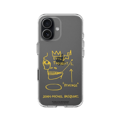 iPhone 17 Clear Case（相機按鈕）  巴斯奇亞 Jean-Michel Basquiat 邪惡思想
