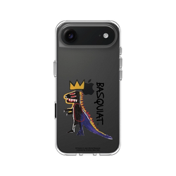iPhone Air Clear Case（相機按鈕）  巴斯奇亞 Jean-Michel Basquiat 小恐龍