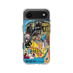 iPhone Air Clear Case（相機按鈕）  巴斯奇亞 Jean-Michel Basquiat 骷顱頭