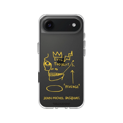 iPhone Air Clear Case（相機按鈕）  巴斯奇亞 Jean-Michel Basquiat 邪惡思想