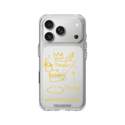 iPhone 17 Pro Clear Case（相機按鈕）  巴斯奇亞 Jean-Michel Basquiat 邪惡思想