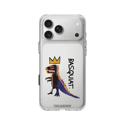 iPhone 17 Pro Max Clear Case（相機按鈕）  巴斯奇亞 Jean-Michel Basquiat 小恐龍