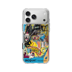 iPhone 17 Pro Max Clear Case（相機按鈕）  巴斯奇亞 Jean-Michel Basquiat 骷顱頭