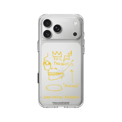 iPhone 17 Pro Max Clear Case（相機按鈕）  巴斯奇亞 Jean-Michel Basquiat 邪惡思想