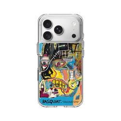 iPhone 18 Pro Clear Case（相機按鈕）  巴斯奇亞 Jean-Michel Basquiat 骷顱頭