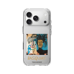 iPhone 18 Pro Clear Case（相機按鈕）  巴斯奇亞 Jean-Michel Basquiat 巴斯奇亞與安迪沃荷