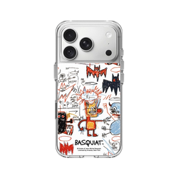 iPhone 18 Pro Clear Case（相機按鈕）  巴斯奇亞 Jean-Michel Basquiat 蝙蝠俠