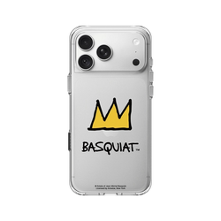 iPhone 18 Pro Max Clear Case（相機按鈕）  巴斯奇亞 Jean-Michel Basquiat 皇冠