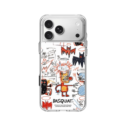 iPhone 18 Pro Max Clear Case（相機按鈕）  巴斯奇亞 Jean-Michel Basquiat 蝙蝠俠