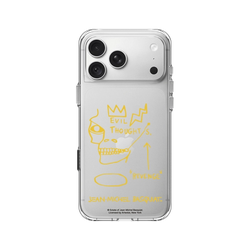 iPhone 18 Pro Max Clear Case（相機按鈕）  巴斯奇亞 Jean-Michel Basquiat 邪惡思想