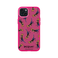 iPhone 15 Plus Clear  巴斯奇亞 Jean-Michel Basquiat 小恐龍-拼貼款