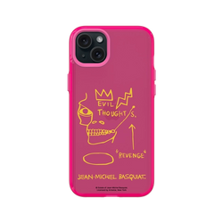iPhone 15 Plus Clear  巴斯奇亞 Jean-Michel Basquiat 邪惡思想